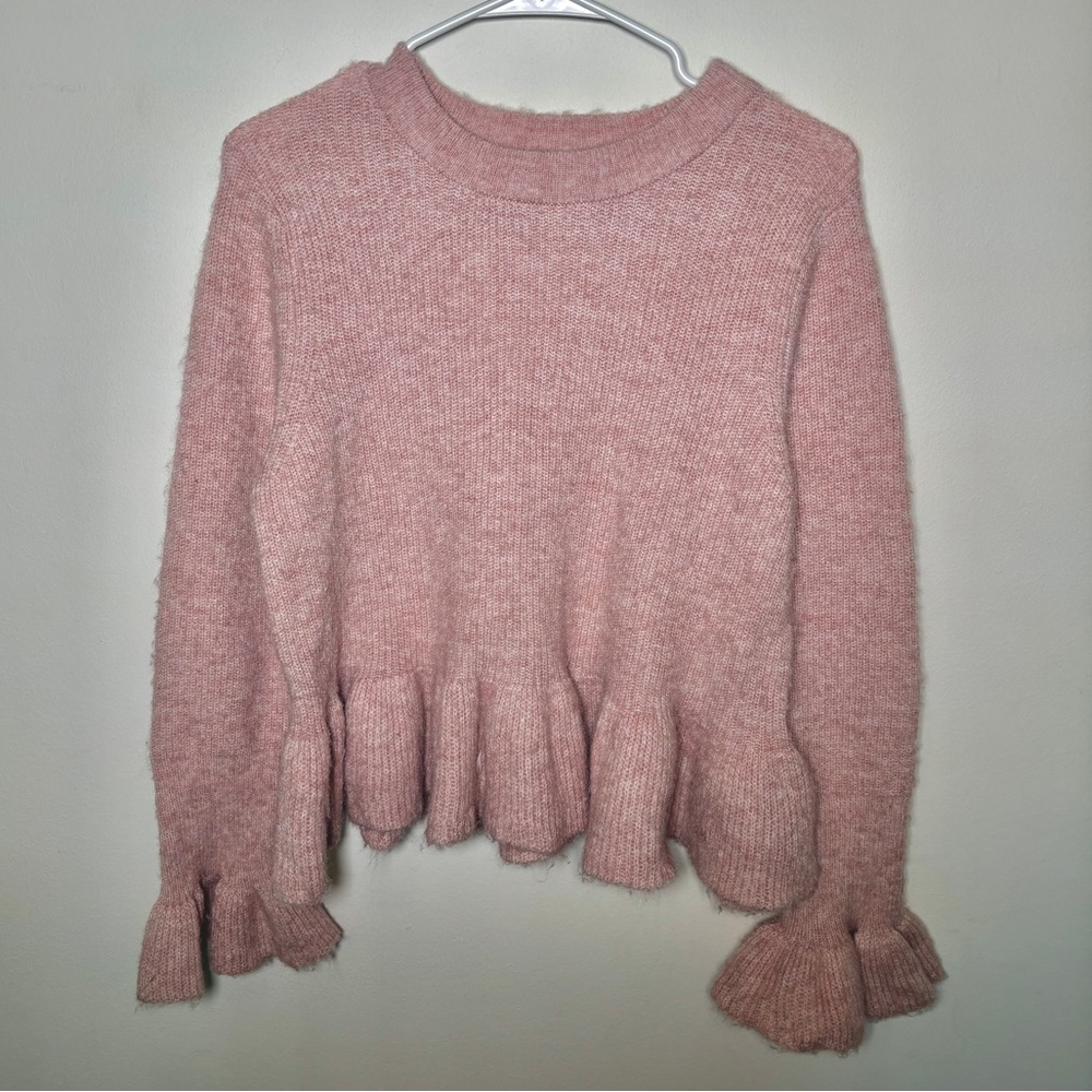 H&M Light Pink Ruffled Sweater - Picture 7 of 7